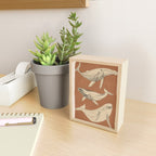 Modern Minimalist Abstract Whales 2 Mini Art Print Gallery Image 2