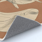 Modern Minimalist Abstract Whales 2 Rug Gallery Image 4