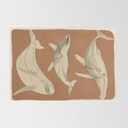 Modern Minimalist Abstract Whales 2 Rug Gallery Image 2