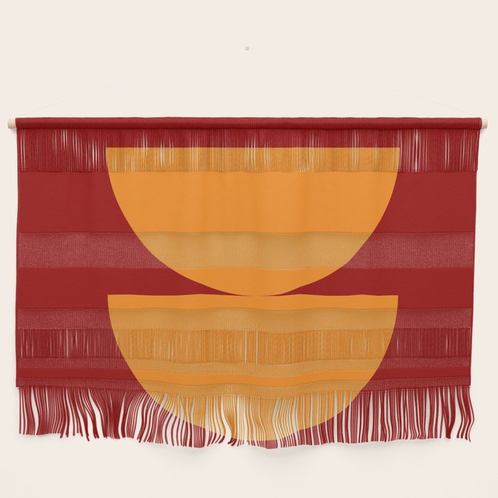 Burnt Umber - Abstract Autumn Sunset Wall Hanging Gallery Image 1