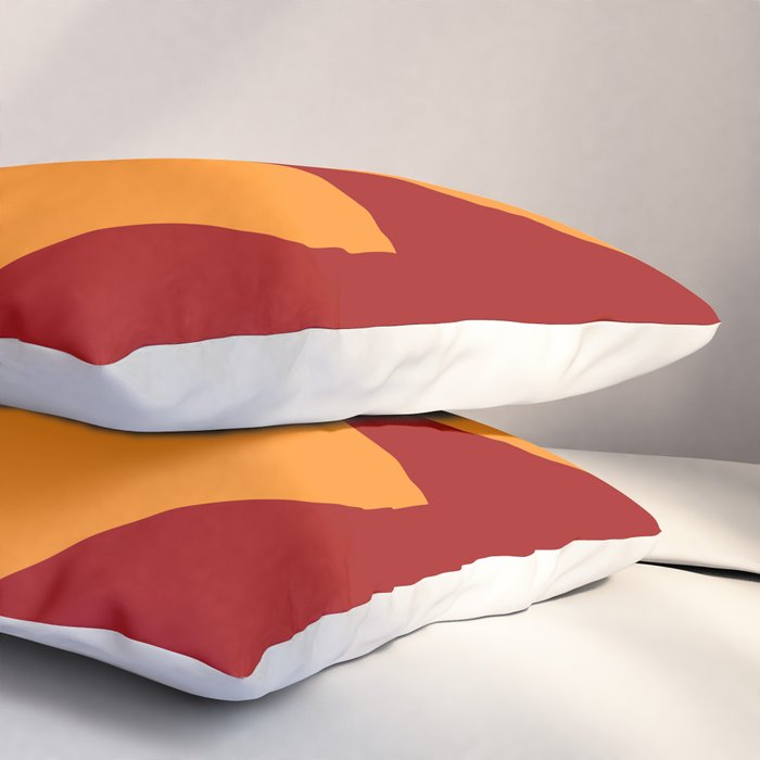 Burnt Umber - Abstract Autumn Sunset Pillow Sham Gallery Image 3