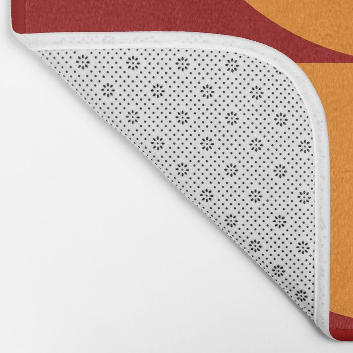 Burnt Umber - Abstract Autumn Sunset Bath Mat Gallery Image 2