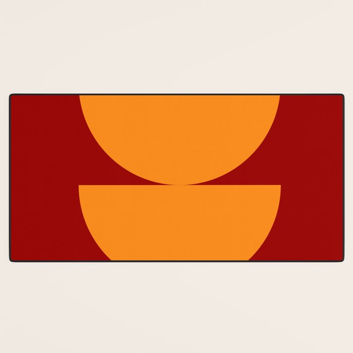 Burnt Umber - Abstract Autumn Sunset Desk Mat Gallery Image 3