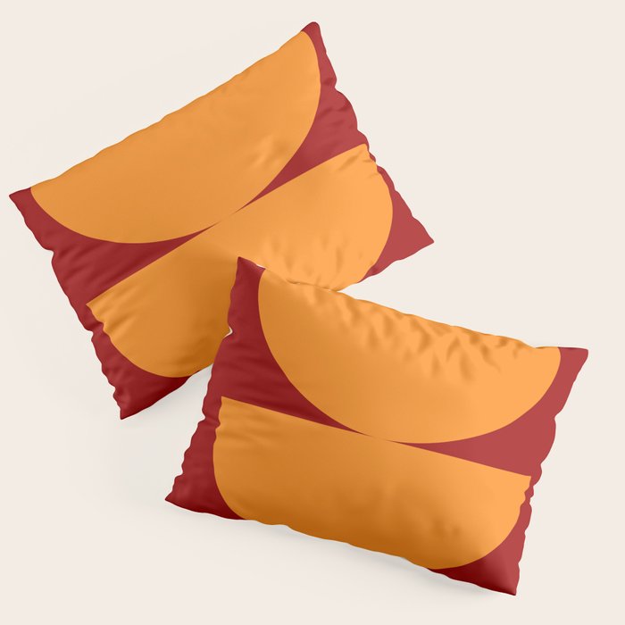 Burnt Umber - Abstract Autumn Sunset Pillow Sham Gallery Image 1