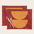 Burnt Umber - Abstract Autumn Sunset Placemat Gallery Image 1