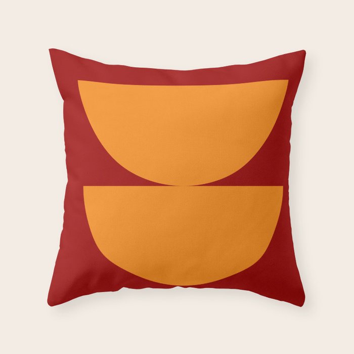 Burnt Umber - Abstract Autumn Sunset Throw Pillow Gallery Image 6