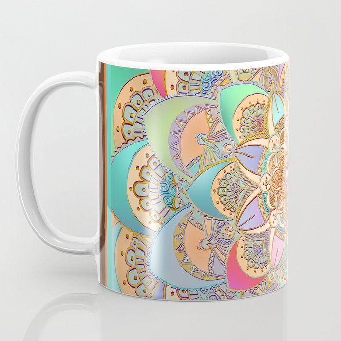 Bohemian Festival Lotus Mandala Coffee Mug Gallery Image 3