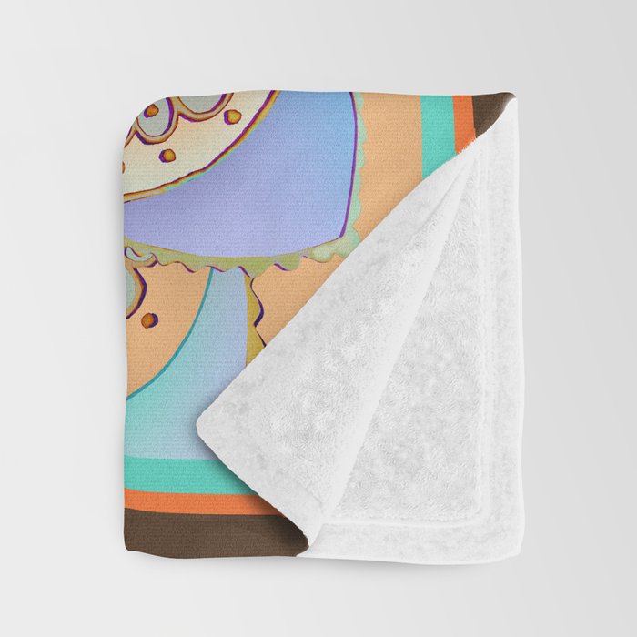 Bohemian Festival Lotus Mandala Throw Blanket Gallery Image 3