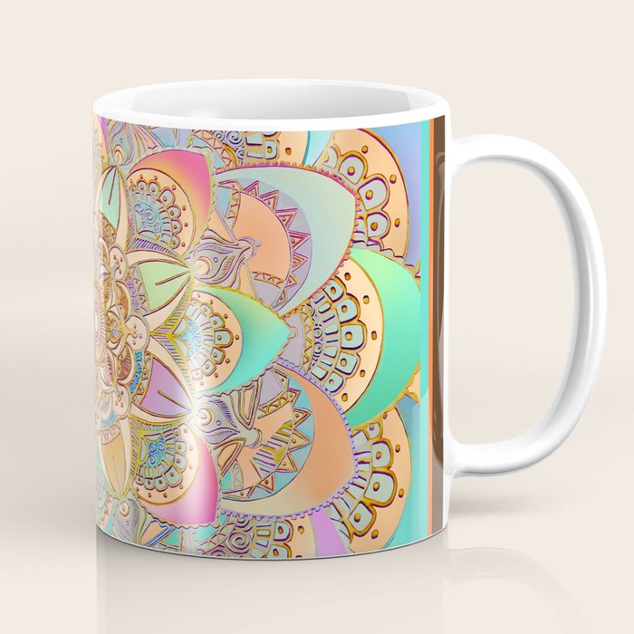 Bohemian Festival Lotus Mandala Coffee Mug Gallery Image 1