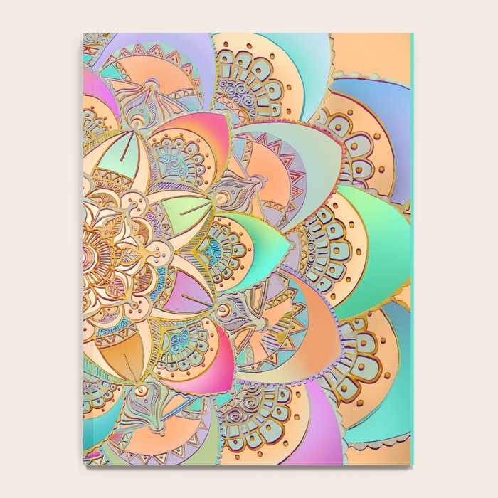 Bohemian Festival Lotus Mandala Notebook Gallery Image 4