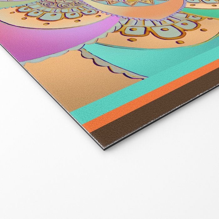 Bohemian Festival Lotus Mandala Welcome Mat Gallery Image 2