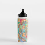 Bohemian Festival Lotus Mandala Water Bottle Gallery Image 3