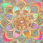 Bohemian Festival Lotus Mandala Coffee Mug Gallery Image 2