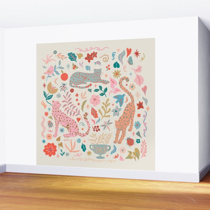 Boho Jungle Wall Mural Gallery Image 2