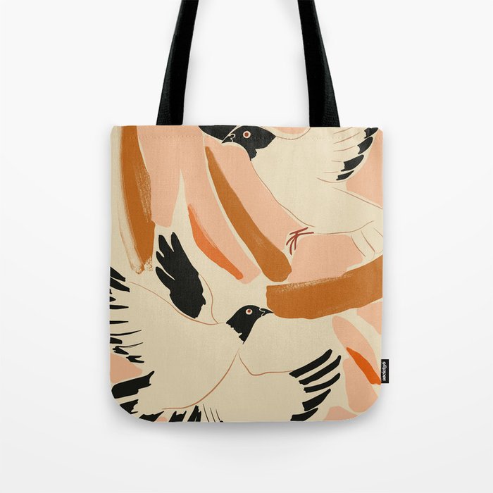 Flying Birds Tote Bag Gallery Image 1