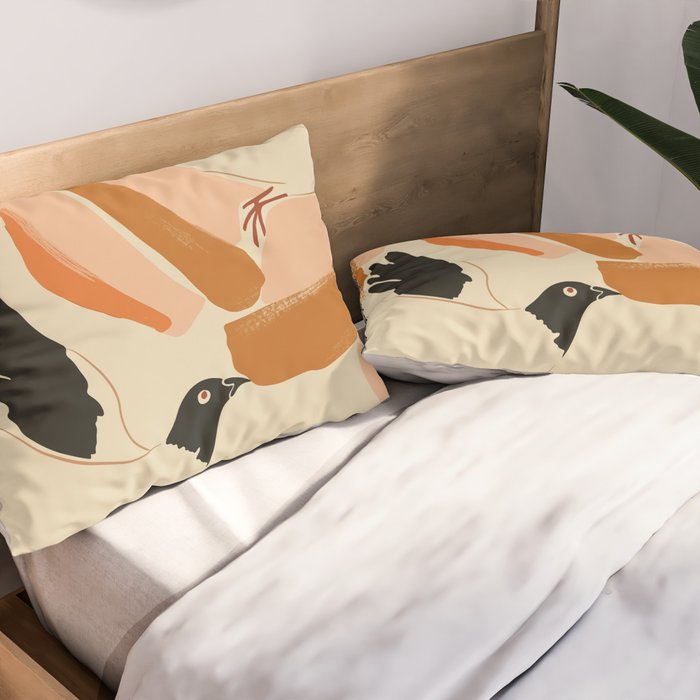 Flying Birds Pillow Sham Gallery Image 2