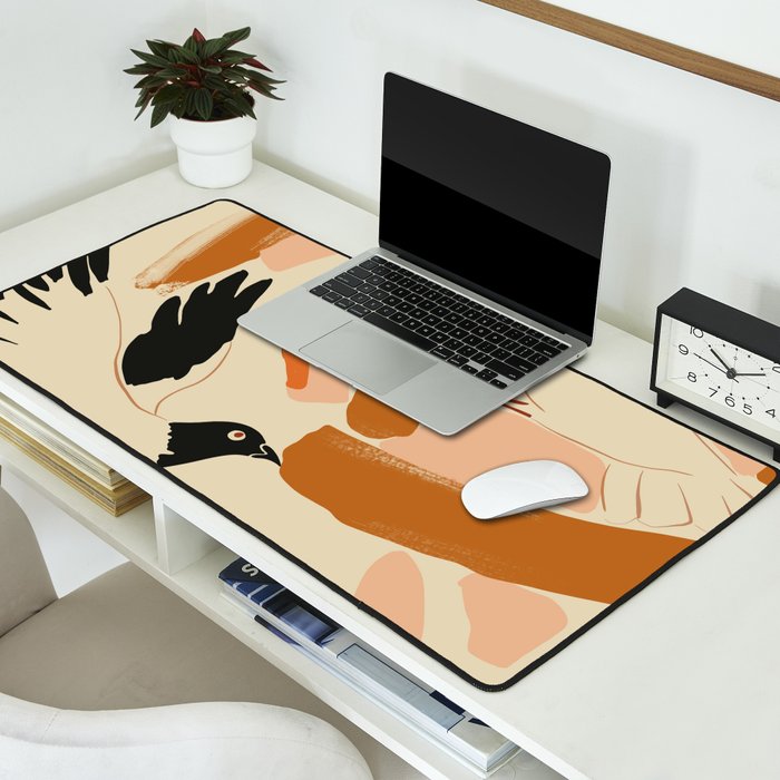 Flying Birds Desk Mat Gallery Image 2