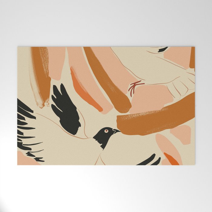 Flying Birds Welcome Mat Gallery Image 1