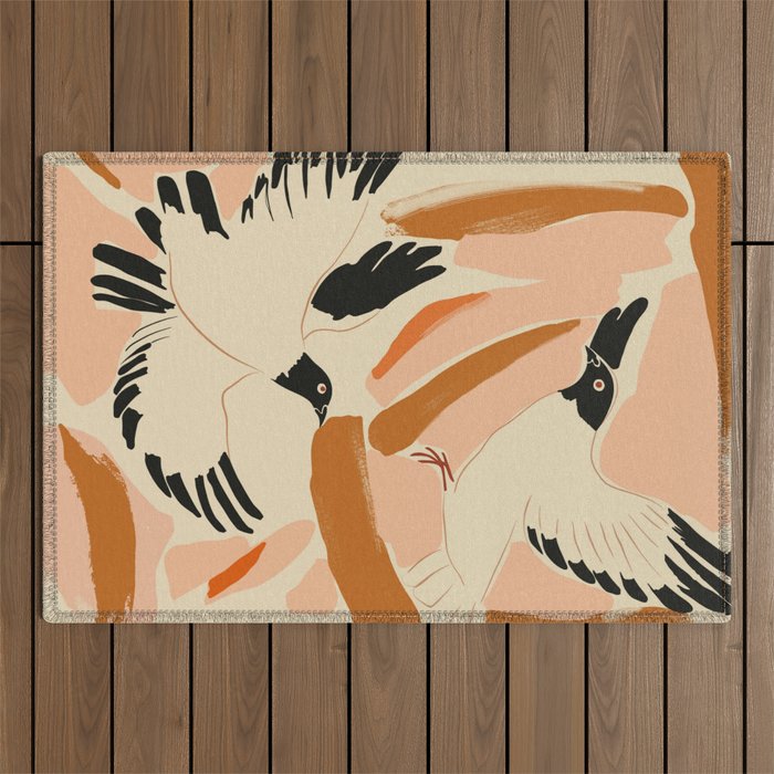 Flying Birds Outdoor Rug Gallery Image 1