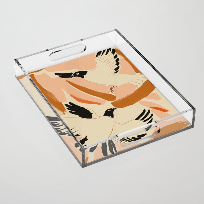 Flying Birds Acrylic Tray Gallery Image 1
