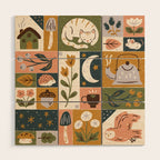 Repose - Cozy Patchwork Wood Wall Art Gallery Image 1