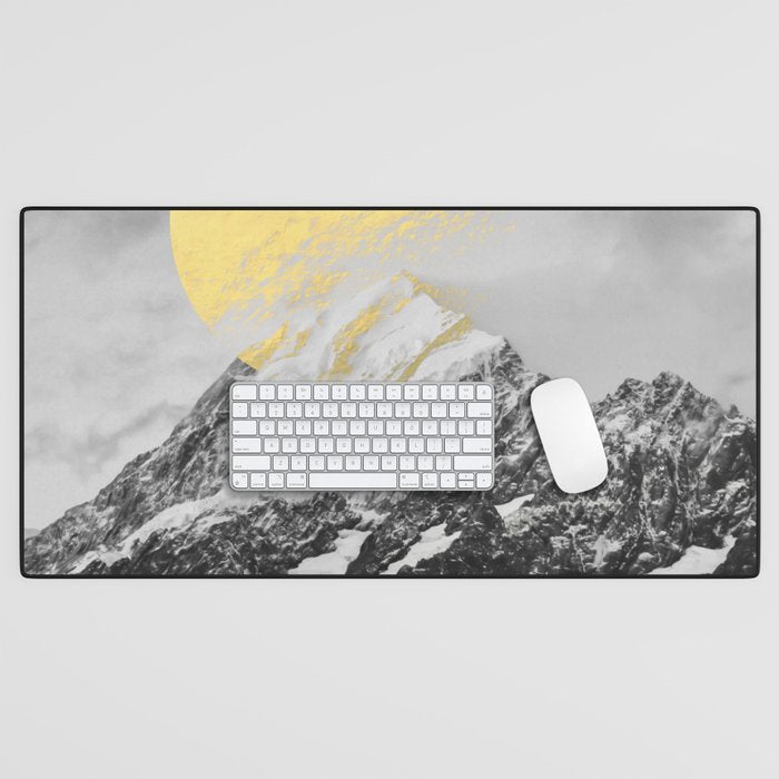 Moon dust mountains Desk Mat Gallery Image 1