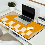 Mustard Shapes Desk Mat Gallery Image 2