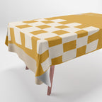 Mustard Shapes Tablecloth Gallery Image 1