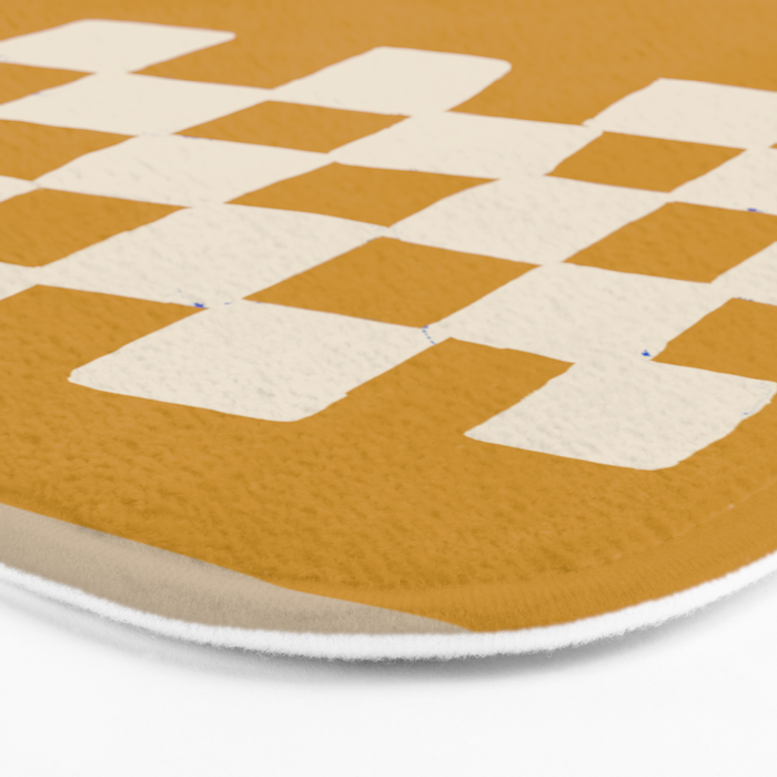 Mustard Shapes Bath Mat Gallery Image 3