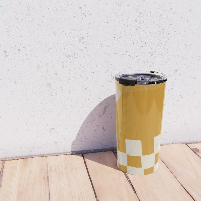 Mustard Shapes Travel Mug Gallery Image 4