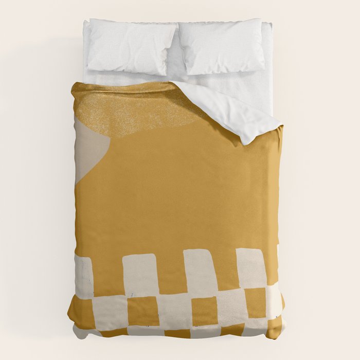 Mustard Shapes Duvet Cover Gallery Image 6