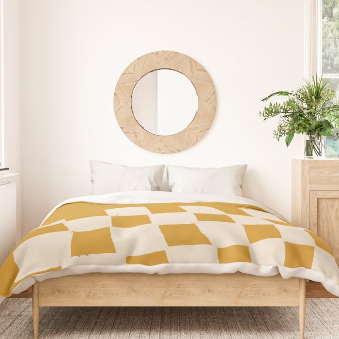 Mustard Shapes Duvet Cover Gallery Image 3
