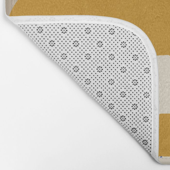 Mustard Shapes Bath Mat Gallery Image 2
