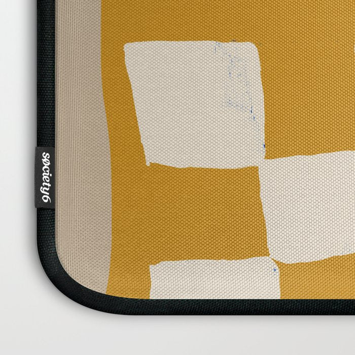 Mustard Shapes Laptop Sleeve Gallery Image 3