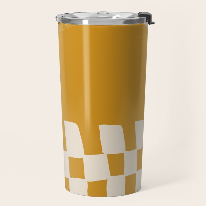 Mustard Shapes Travel Mug Gallery Image 2