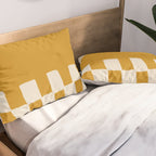 Mustard Shapes Pillow Sham Gallery Image 2