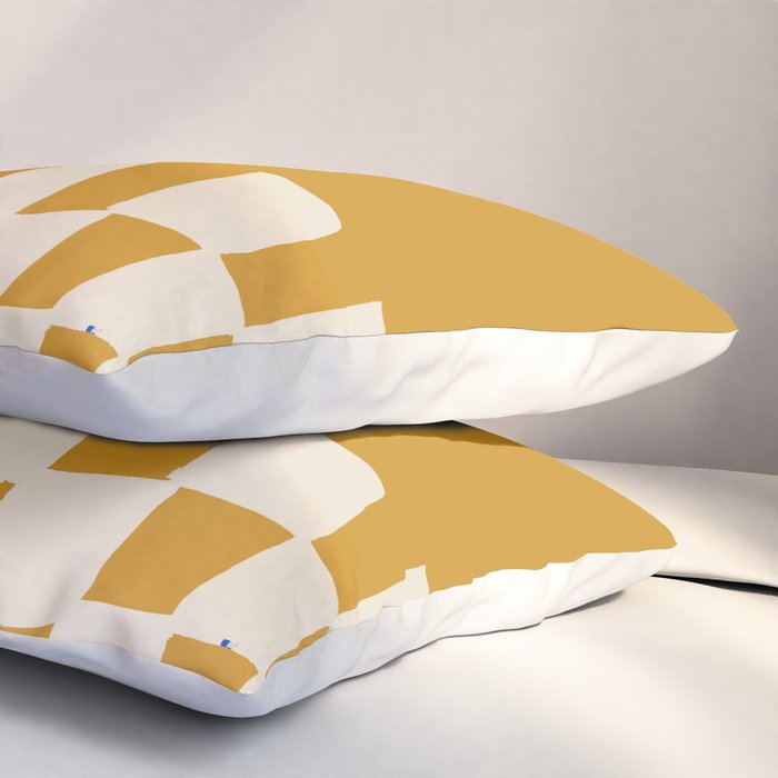 Mustard Shapes Pillow Sham Gallery Image 3