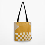 Mustard Shapes Tote Bag Gallery Image 2