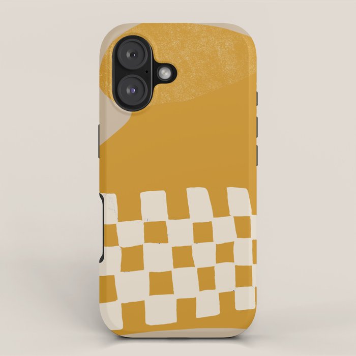Mustard Shapes iPhone Case Gallery Image 1