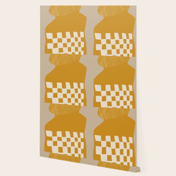 Mustard Shapes Wallpaper Gallery Image 2