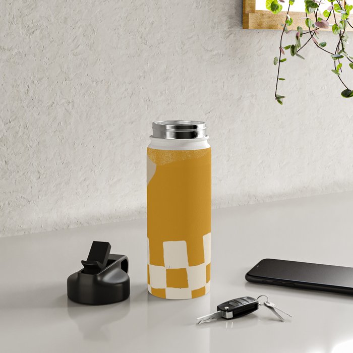 Mustard Shapes Water Bottle Gallery Image 4