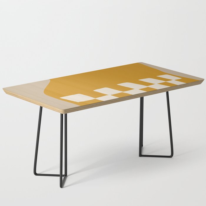 Mustard Shapes Coffee Table Gallery Image 1