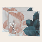 Blush & Blue Leaves Placemat Gallery Image 1