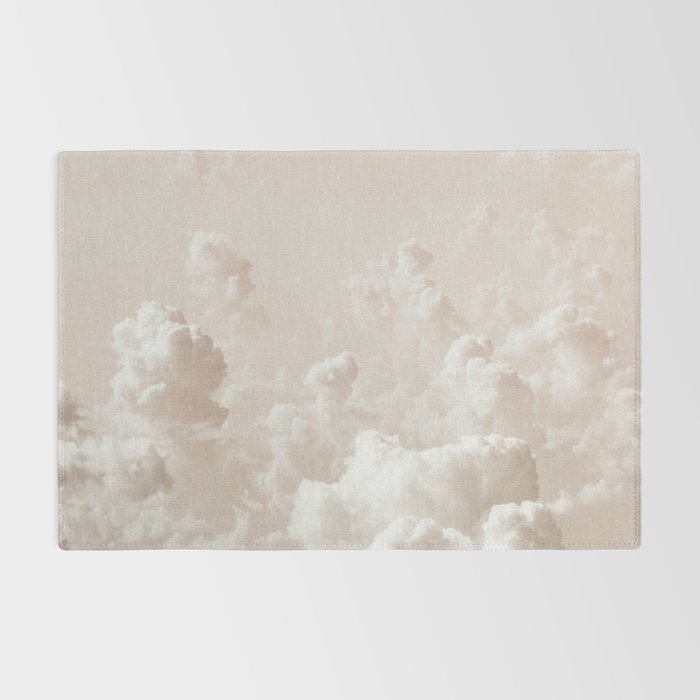 Light Academia Aesthetic white clouds Rug Gallery Image 2