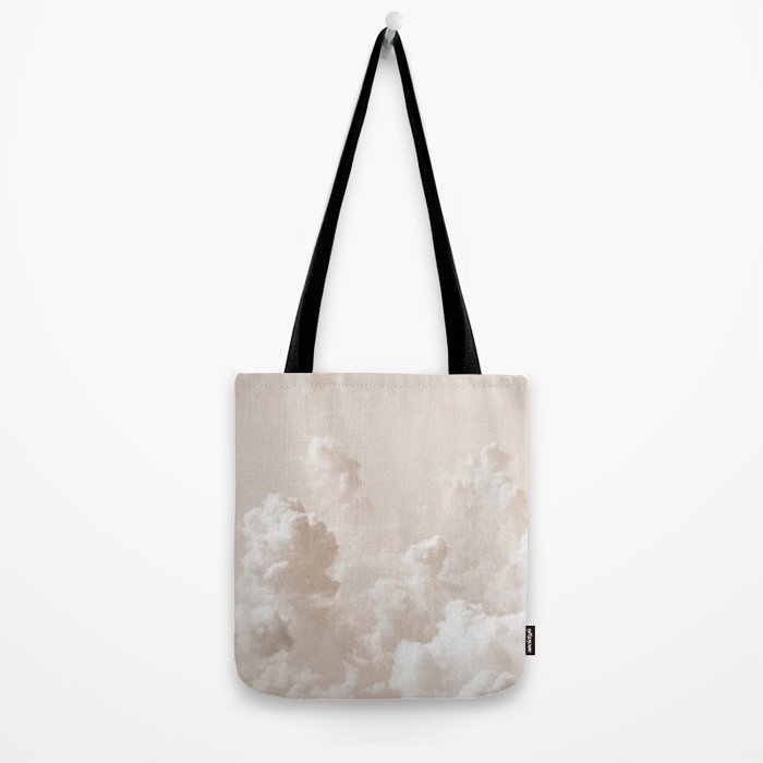 Light Academia Aesthetic white clouds Tote Bag Gallery Image 2