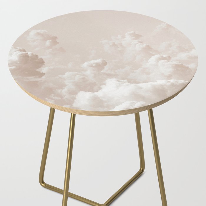 Light Academia Aesthetic white clouds Side Table Gallery Image 2