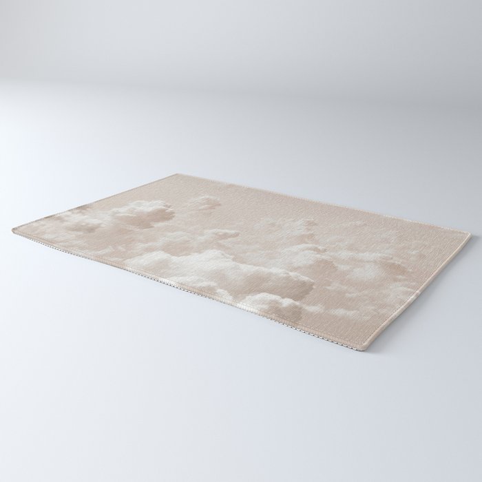 Light Academia Aesthetic white clouds Rug Gallery Image 3
