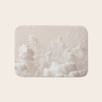 Light Academia Aesthetic white clouds Bath Mat Gallery Image 1