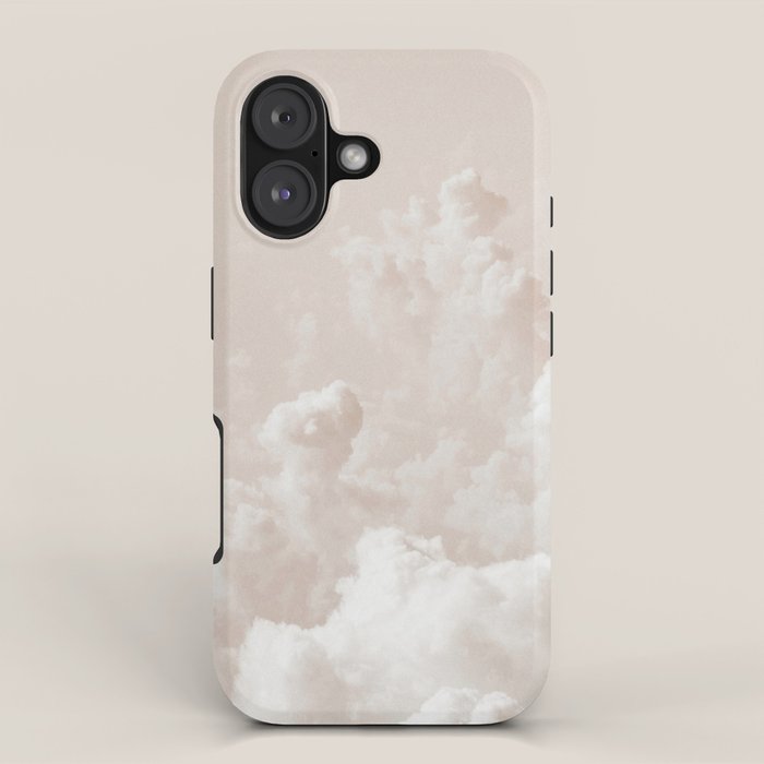 Light Academia Aesthetic white clouds iPhone Case Gallery Image 1