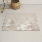 Light Academia Aesthetic white clouds Rug Gallery Image 1